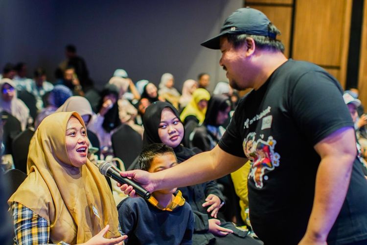 Kegiatan pemberdayaan pelaku usaha mikro melalui penyelenggaraan Spesial Kumpul Juwara (SKJ) yang berlangsung di Sidoarjo, Jawa Timur.