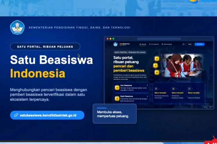 Kemdiktisaintek Luncurkan Platform SatuBeasiswa, Muat Info Kuliah Gratis dari 465 Mitra