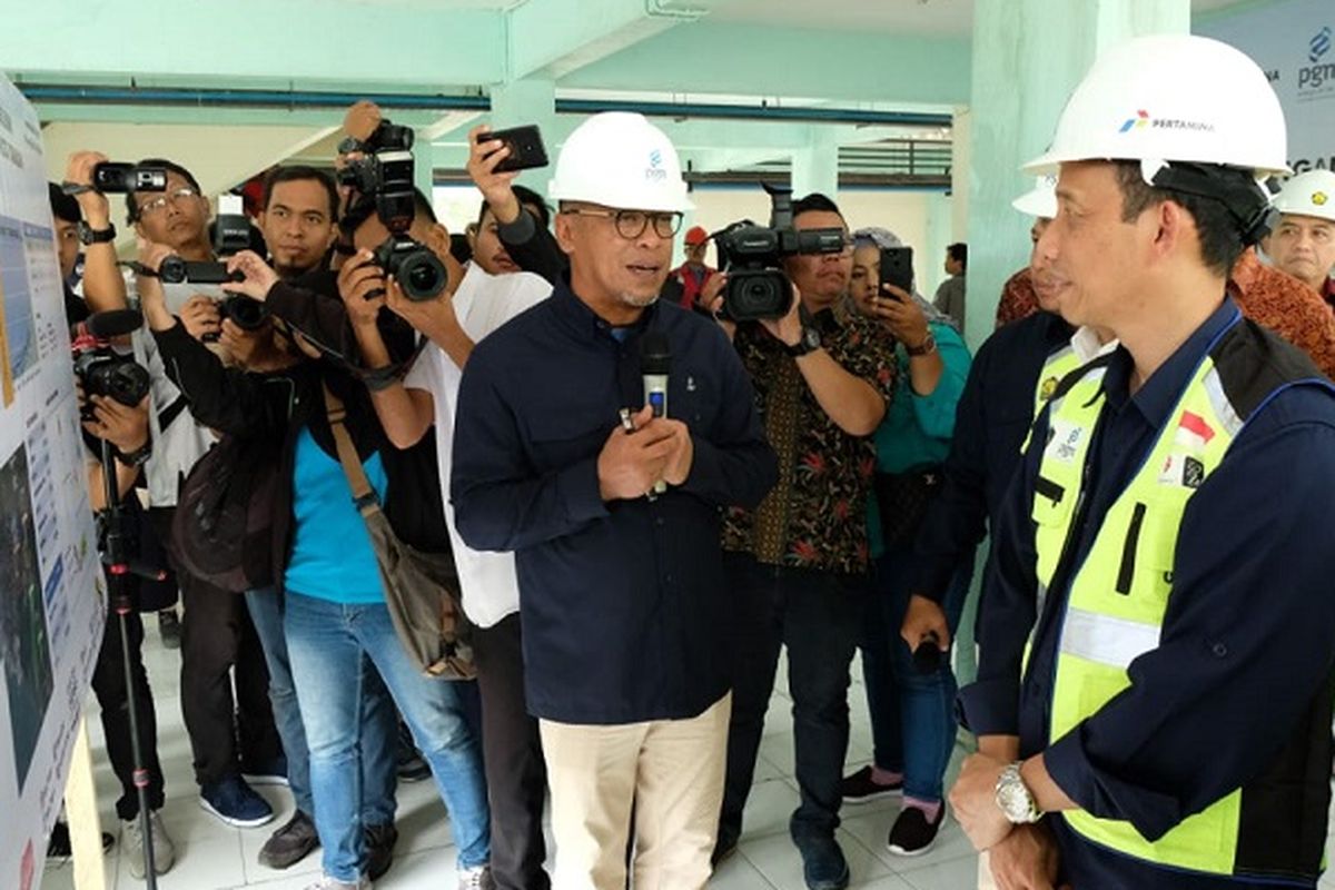 Dilo Seno Widagdo saat menjelaskan Proyek Jaringan Gas Rumah Tangga (Jargas) di Tarakan