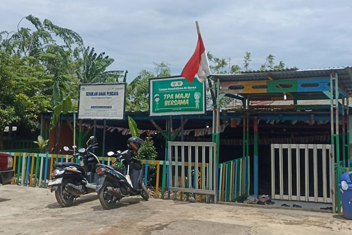Tampak depan Sekolah Anak Percaya, Sabtu (25/10/2025)