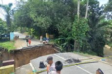 Jalan di Simalungun Putus, Layanan Air Bersih Terganggu