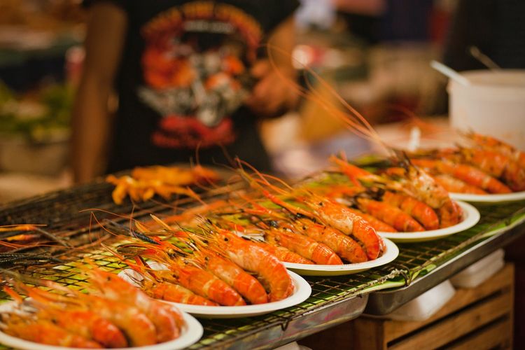 Ilustrasi Udang Bakar