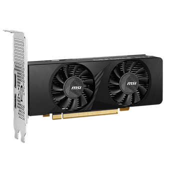 Kartu grafis GeForce RTX 3050 6 GB dari MSI yang memiliki form factor low profile