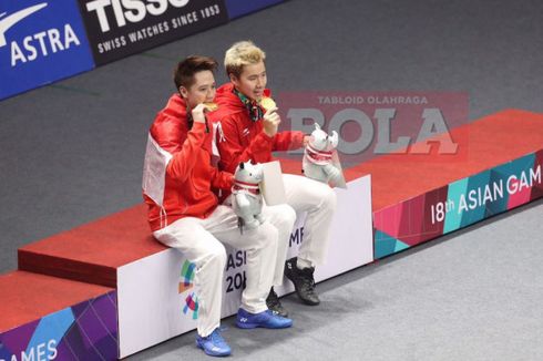 Aturan di Balik Foto Marcus/Kevin dengan Bendera Merah Putih di Asian Games