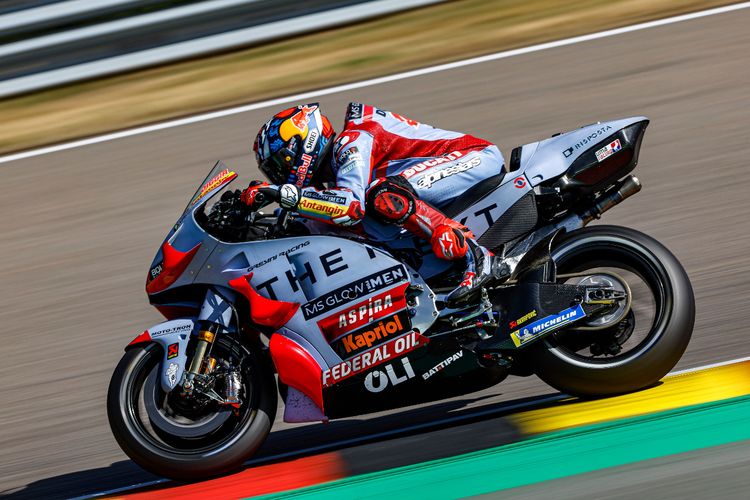 Fabio Di Giannantonio saat berlaga pada MotoGP Jerman 2022
