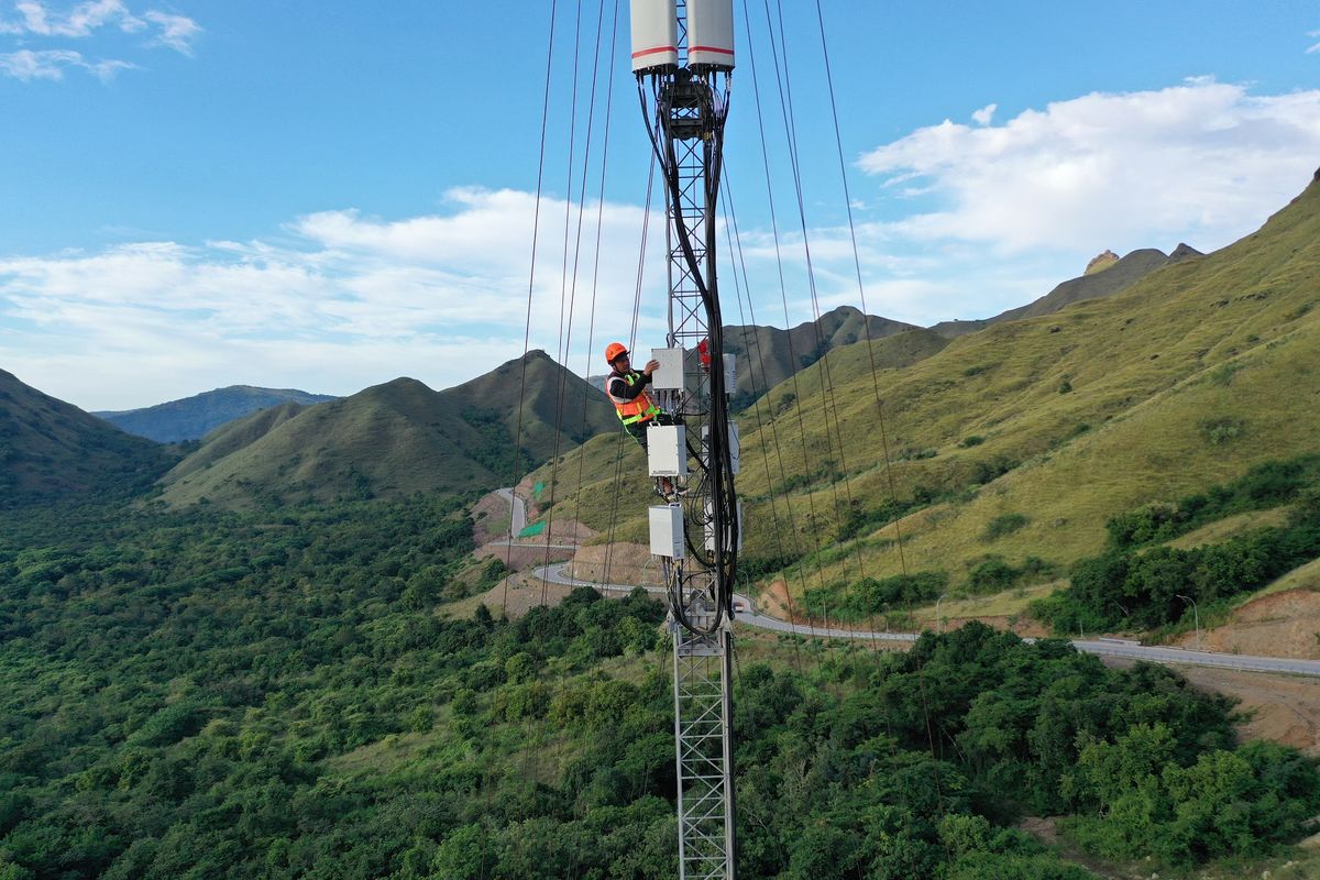 BTS Telkomsel di Labuan Bajo.