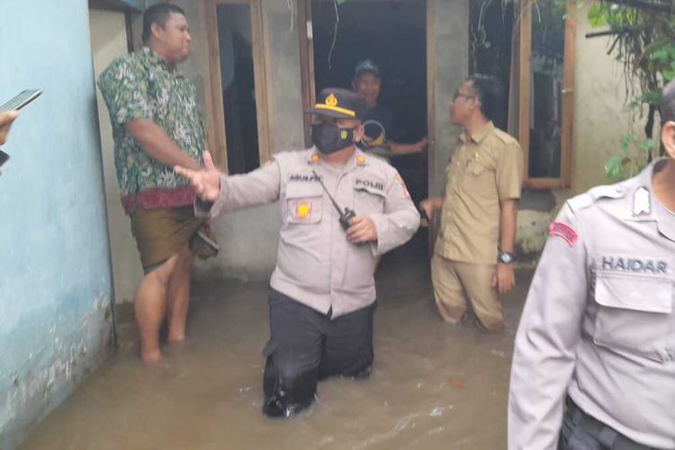 TKP banjir di Desa Merembu, Lombok Barat
