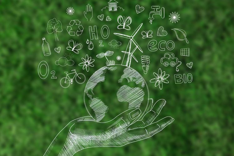 Ilustrasi bisnis berkelanjutan.