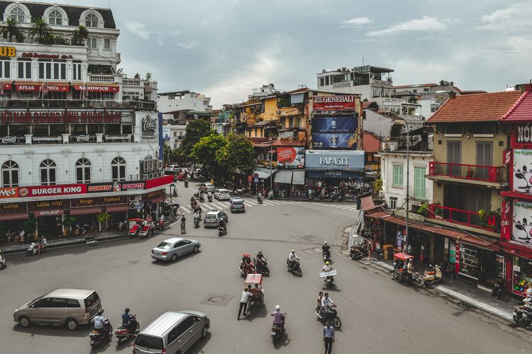 Ilustrasi Hanoi di Vietnam.