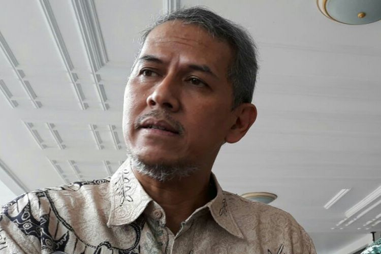  Kepala Pelaksana Badan Pengelola Keuangan Haji (BPKH) Anggito Abimanyu, di Istana Wakil Presiden RI, Jakarta, Jumat (9/3/2018). 