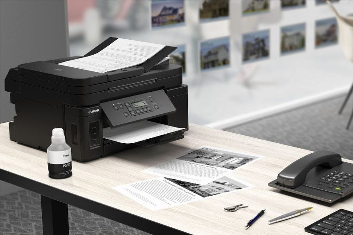 Printer Canon seri MagaTank PIXMA GM4070 monokrom.