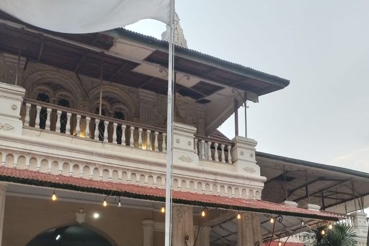 Kondisi plafon di Rumah Raden Saleh Cikini yang terlihat sudah jebol dan kurang terawat.
