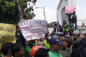 Ojol Demo di Kantor Gubernur Sumut, Sebut Implementasi Perpres yang Diteken Prabowo Jauh dari Harapan