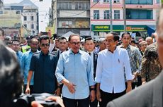 Jokowi-Anwar Ibrahim Kunjungi Pasar, Pedagang Doakan Indonesia-Malaysia Makin Rukun