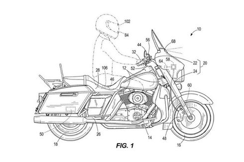 Harley Davidson Ajukan Paten Pengereman Darurat Canggih