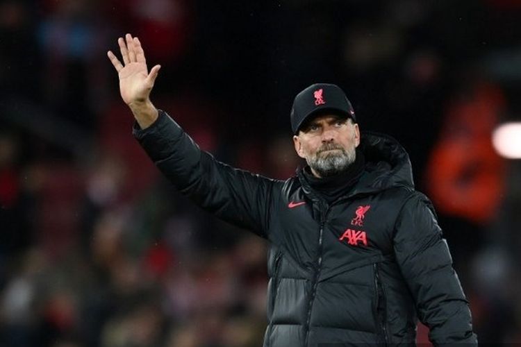 Pelatih Liverpool, Juergen Klopp, setelah mendampingi anak asuhnya menghadapi Napoli di Stadion Anfield pada matchday terakhir Grup A Liga Champions, Rabu (2/11/2022) dini hari WIB. 