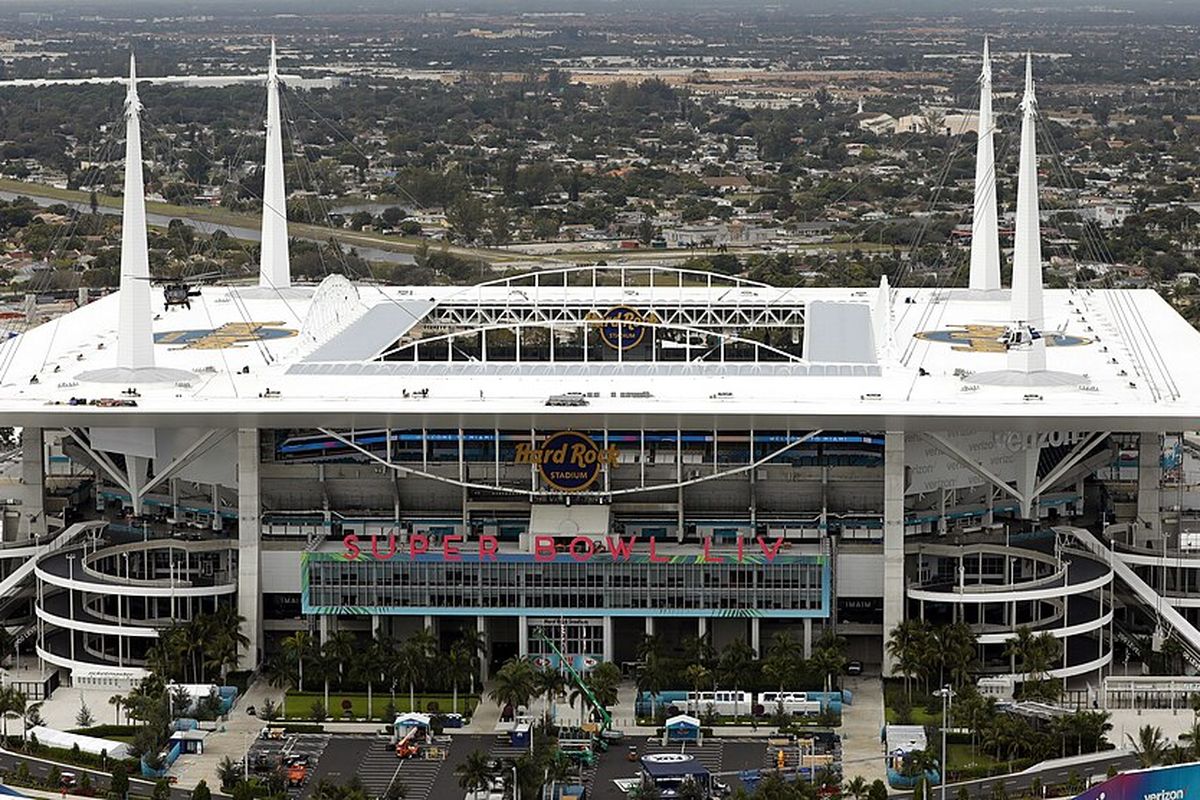 Stadion Hard Rock di Miami, AS sebagai venue final Copa America 2024 yang mempertemukan Argentina vs Kolombia.