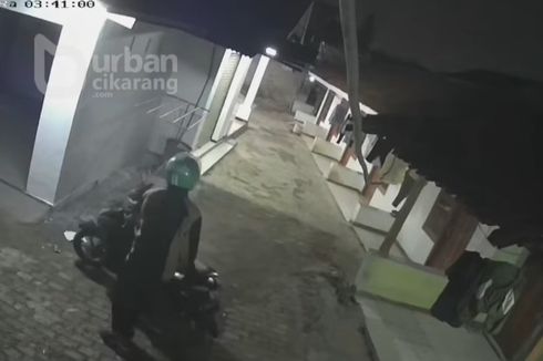 Viral Video Rekaman Aksi Pencuri Pakaian Dalam Wanita di Kontrakan Kawasan Cikarang