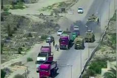 Tank AD Mesir Gilas Mobil Teroris Penuh Bahan Peledak