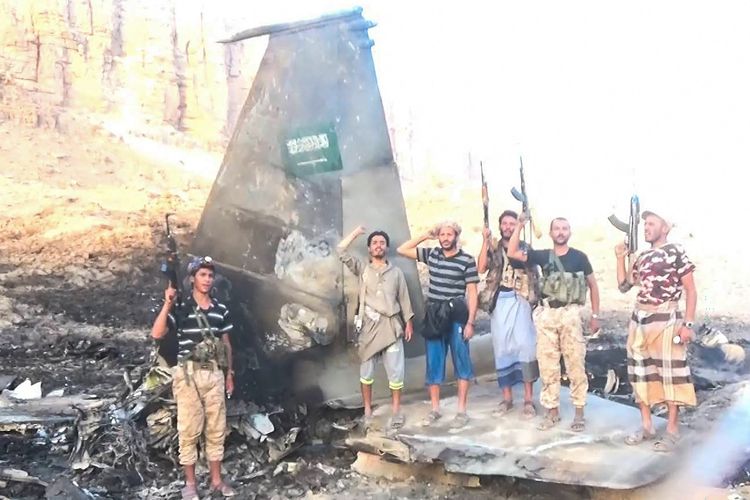 Houthi Klaim Jatuhkan Jet F-15 Saudi dengan Rudal Buatan Dalam Negeri, Begini Penampakannya