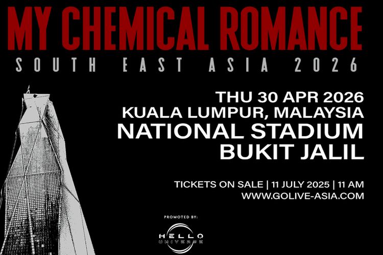 Konser My Chemical Romance 2026 di Malaysia.