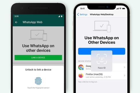 Fitur Baru di Whatsapp, Pemindai Wajah dan Sidik Jari untuk Akses Versi Web