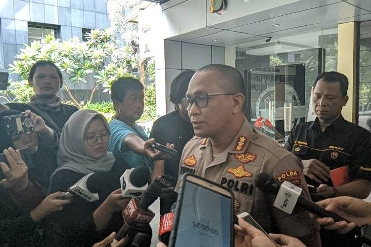 Kabid Humas Polda Metro Jaya, Kombes Pol Yusri Yunus di Polda Metro Jaya, Senin (30/12/2019).