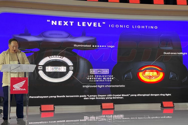 Lampu-lampu LED pada Honda Scoopy model baru