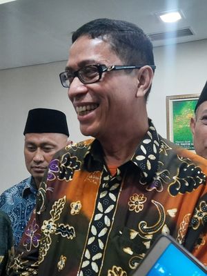 Cawagub DKI Jakarta dari PKS Nurmansjah Lubis, di ruang fraksi PKB-PPP, Gedung DPRD DKI, Rabu (5/2/2020)