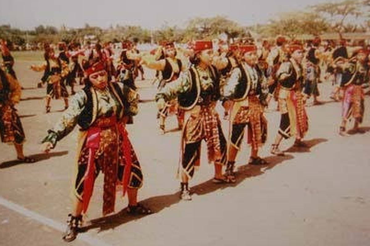 Ilustrasi Tari Glipang, Probolinggo, Jawa Timur