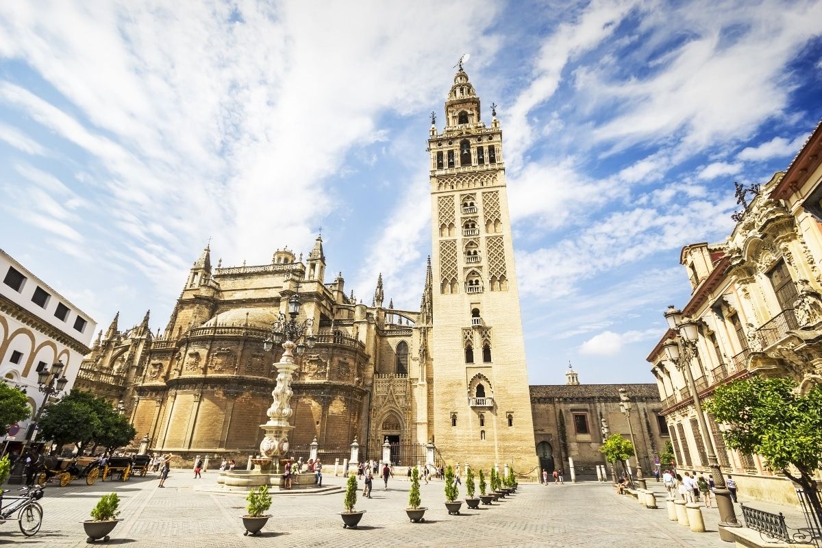 Menara Giralda di Sevilla, Spanyol.