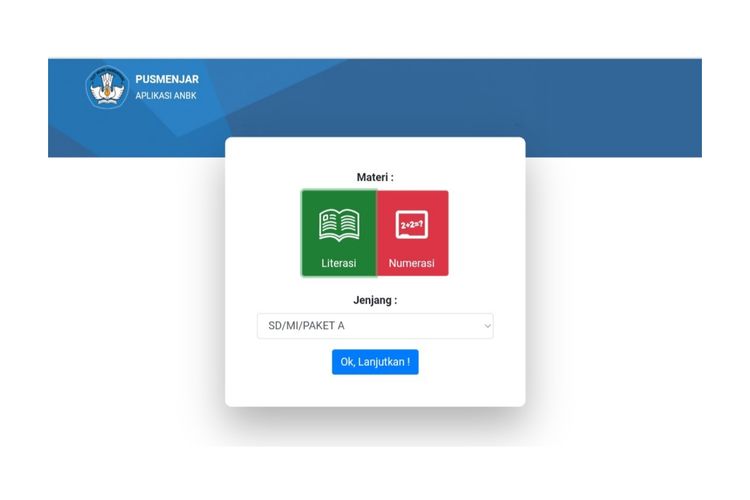 Link latihan soal numerisasi literasi ANBK 2022.