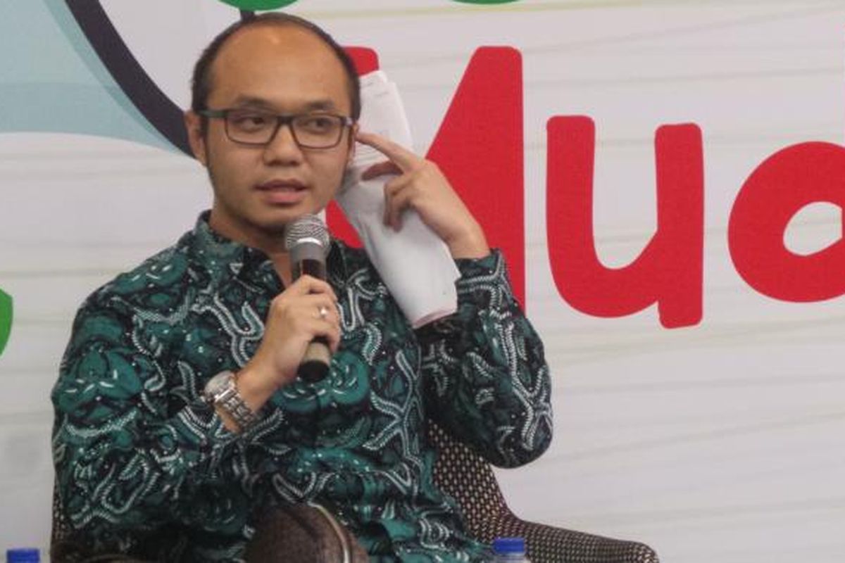 Direktur Eksekutif Charta Politika Indonesia Yunarto Wijaya saat ditemui di Setiabudi Building II, Jakarta Selatan, Selasa (24/5/2016).