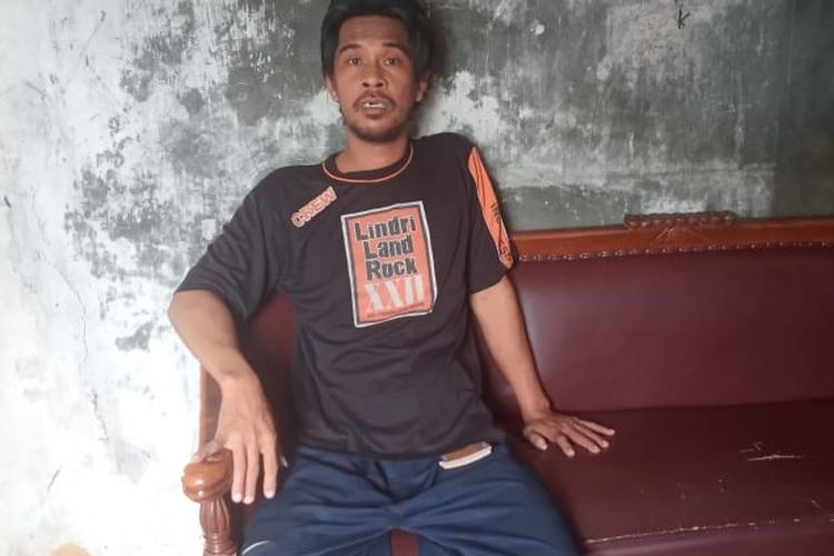 Arif Romadhon di rumahnya yang kini tinggal di Kalibata Rt.3 Rw.11, Bantarjati, Bogor Utara, Selasa (24/3/2025).