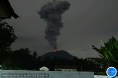 Gunung Ibu Kembali Meletus Malam Ini, Kolom Abu 3.000 Meter