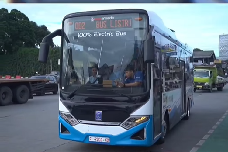 Bus listrik kabupaten Bogor