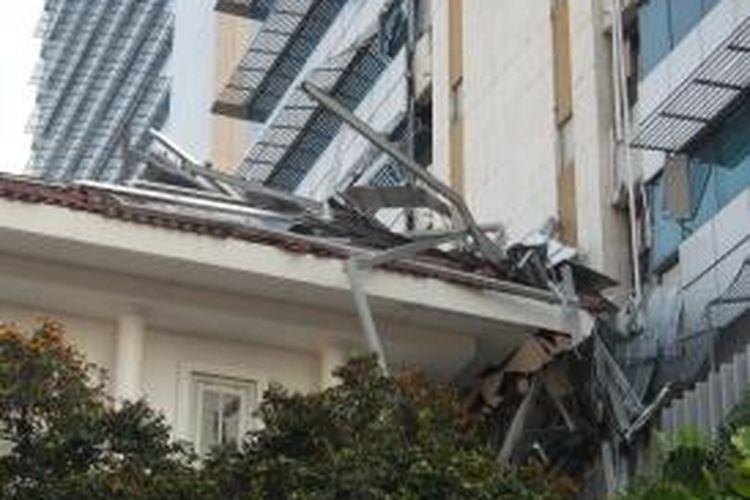 Reruntuhan Gedung Blok G Balaikota Jakarta, Kamis (28/8/2014)