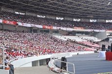 Ikuti Perayaan HUT Ke-77 Bhayangkara, Warga Menyemut di Stadion Utama GBK