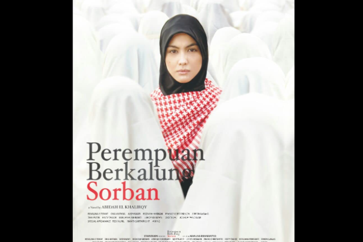 Poster film Perempuan Berkalung Sorban. 