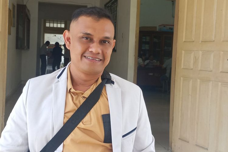 Foto: Franz Theodor Sihaloho ditemui di komplek perkantoran DPRD Pematangsiantar di Jalan Adam Malik, Pematangsiantar, Sumatera Utara, Rabu (4/9/2024).