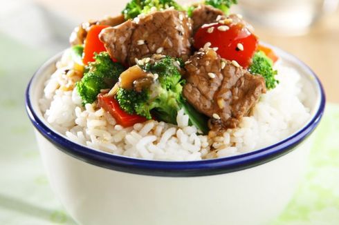 Resep Nasi Siram Sapi Brokoli, Menu Sahur Sekali Masak Sayur dan Sapi