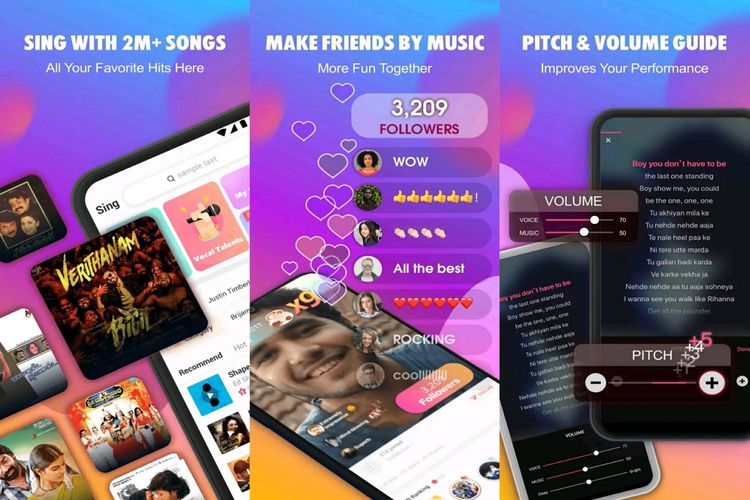 Ilustrasi aplikasi StarMaker.