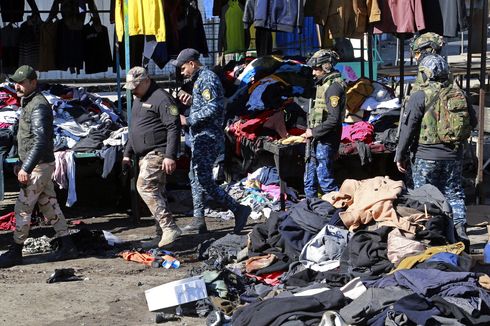 Baghdad Diserang Bom Bunuh Diri Terbesar, 32 Orang Tewas