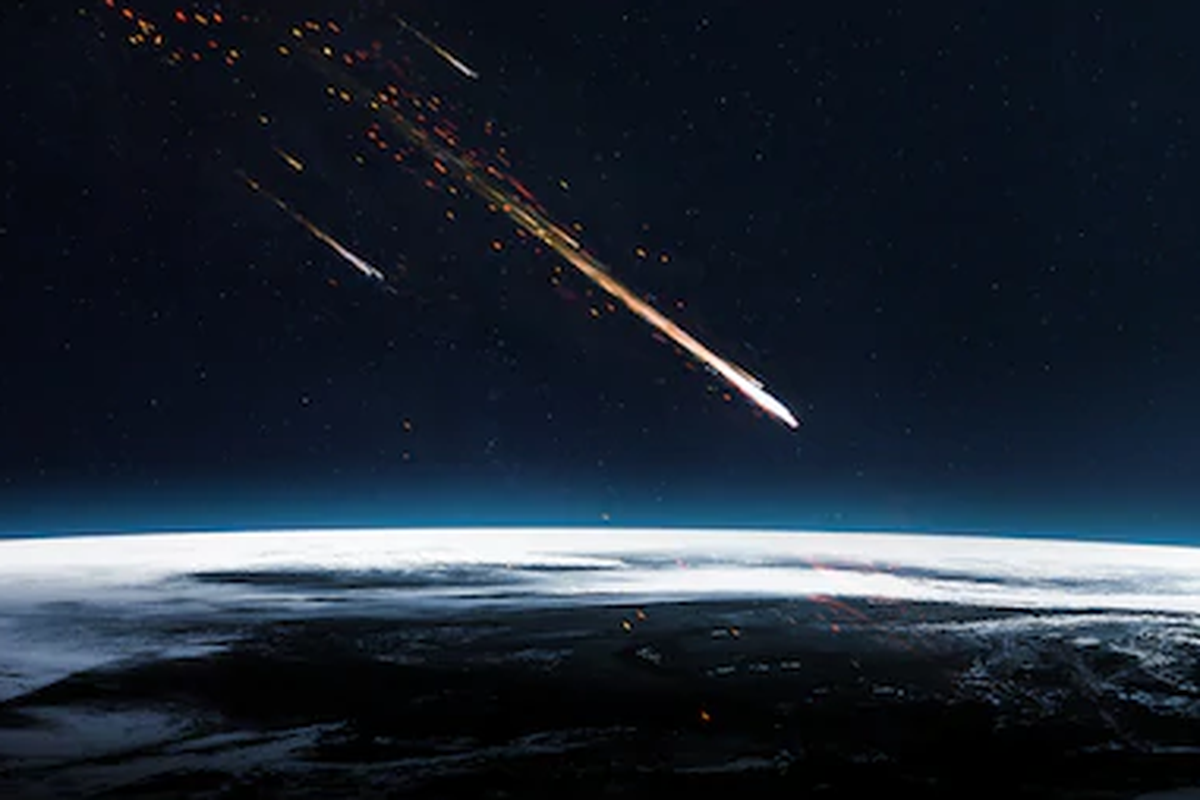Ilustrasi meteorit