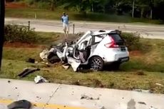 Kecelakaan di Tol Cipali, Suzuki XL7 Hancur Tabrak Truk Kontainer, 1 Orang Tewas
