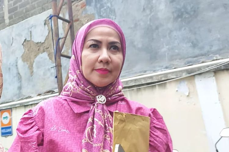 Artis Venna Melinda saat ditemui di Komnas Perempuan, Menteng, Jakarta Pusat pada Selasa (14/2/2023).