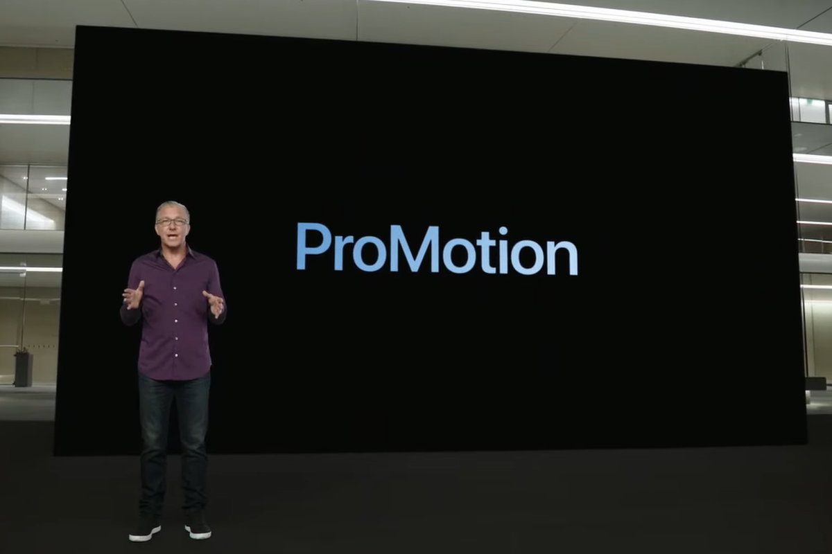 Apple memperkenalkan fitur ProMotion Display di iPhone 13 Pro.