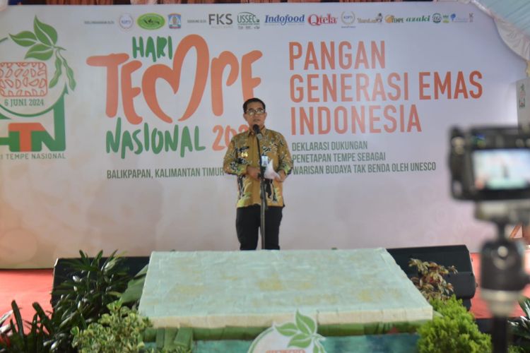 Peringatan Hari Tempe Nasional 2024 yang jatuh pada 6 Juni 2024 diadakan di Balikpapan, Kalimantan Timur.