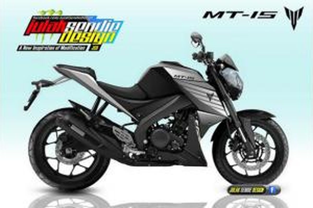 Rekayasa digital Yamaha MT-15 oleh Julak Sendie Design.