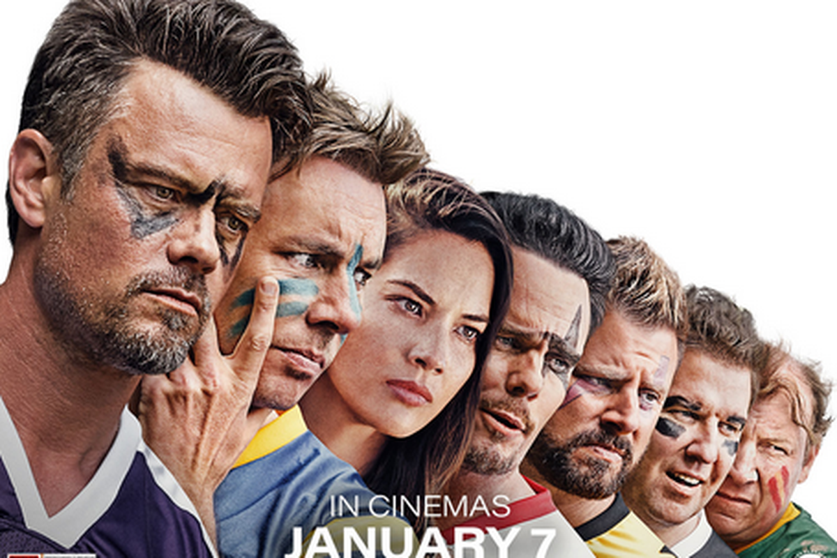 Kevin Dillon, Josh Duhamel, James Roday Rodriguez, Nick Swardson, Dax Shepard, Olivia Munn, and Dan Bakkedahl in Buddy Games (2019)